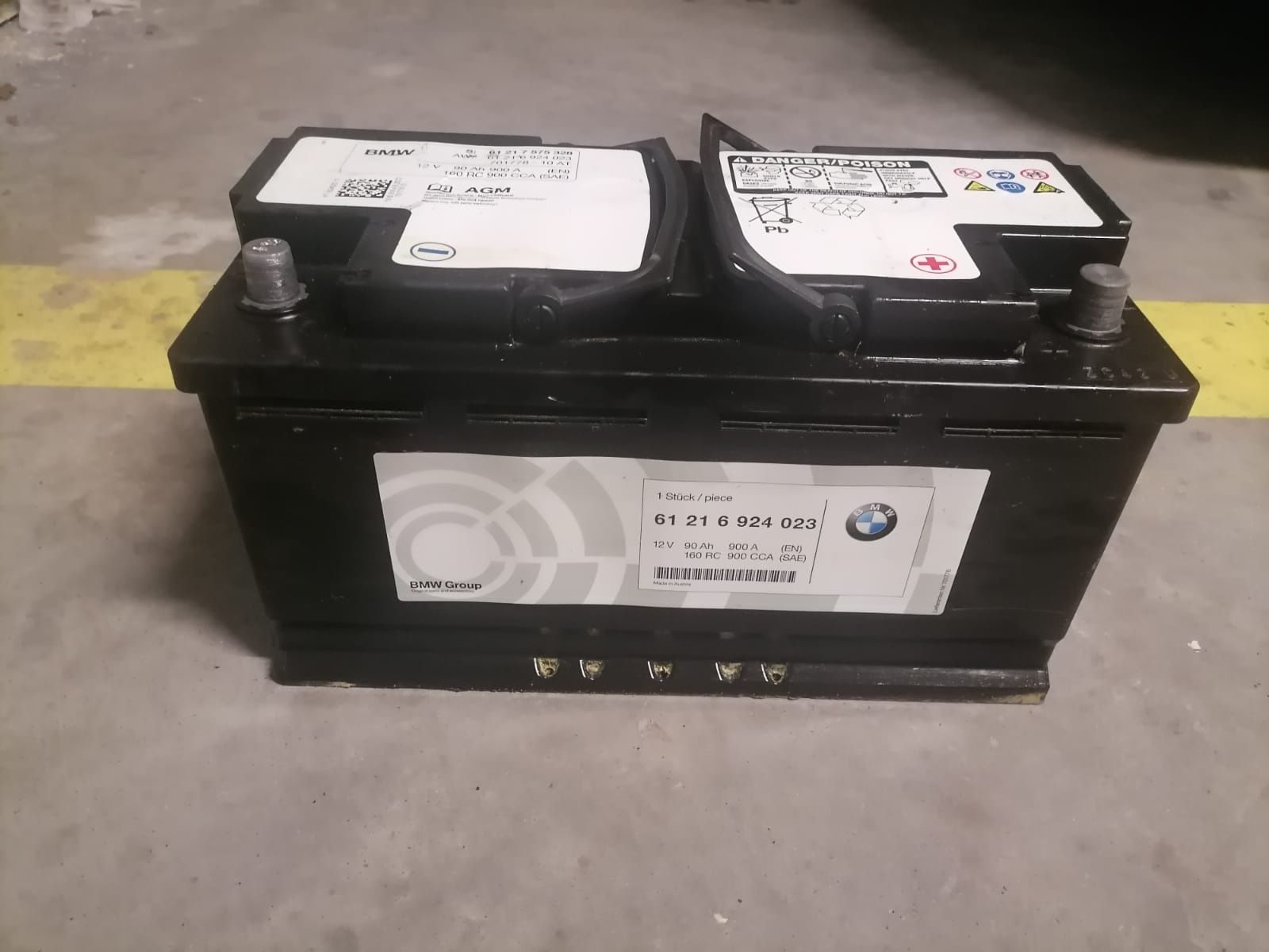 Baterie auto BMW 92 amperi Agm cu Start stop import Germania