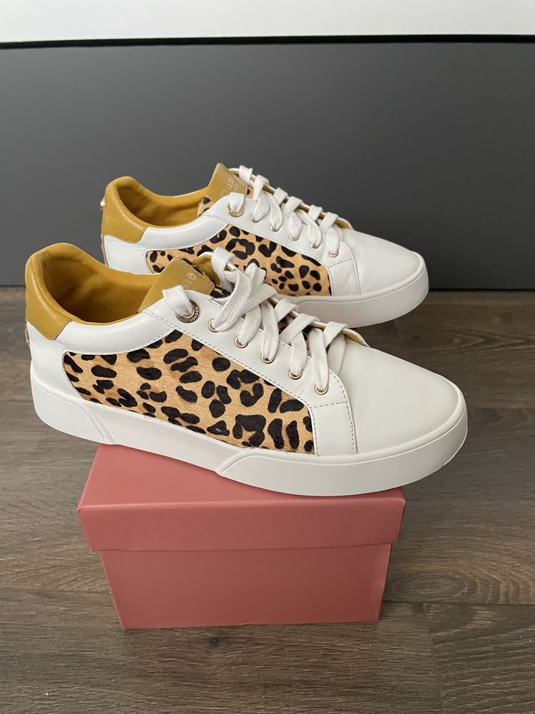 Sneakers/Tenisi dama, din piele, 36, uk 3,(22,5 cm), albi, Dune London