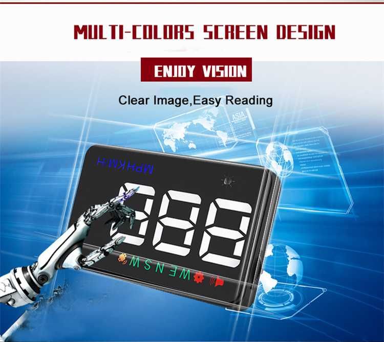 Нов Прожектор Километраж за Стъкло Head-UP Дисплей малък -8344