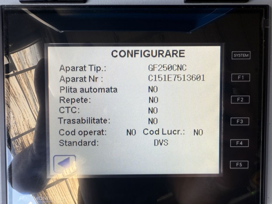 Aparat de sudura cap la cap Georg Fischer 250 CNC automat cu protocol