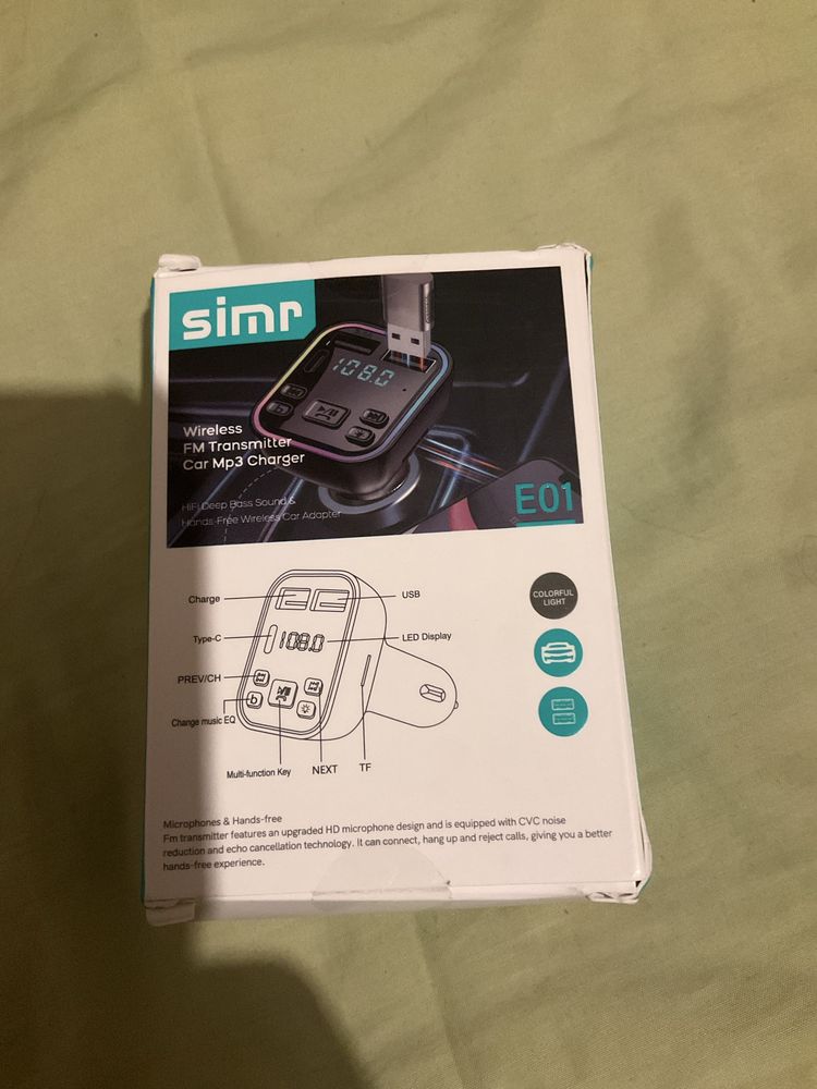 Transmitator fm cu bluetooth