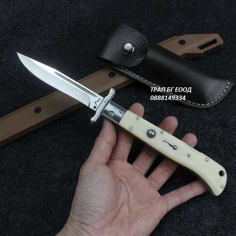 Автоматичен нож Стилето Stiletto AKC 25 см с Кожен Калъф