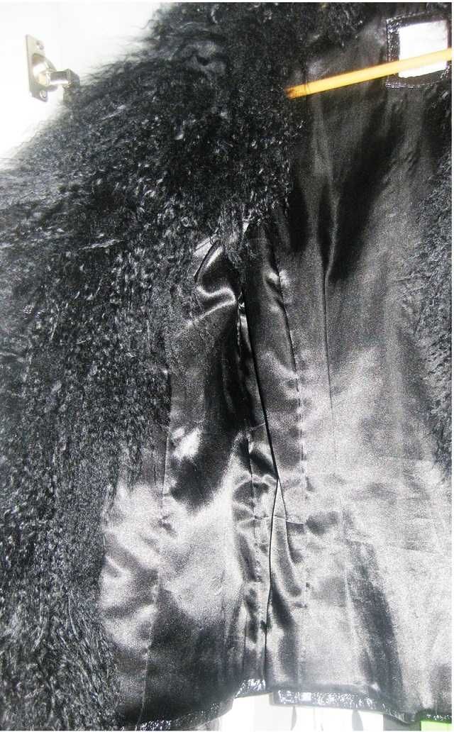 Кожаная куртка, натуральная кожа и шерсть, Германия, 44-46 размер