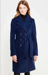 Пальто женское синее