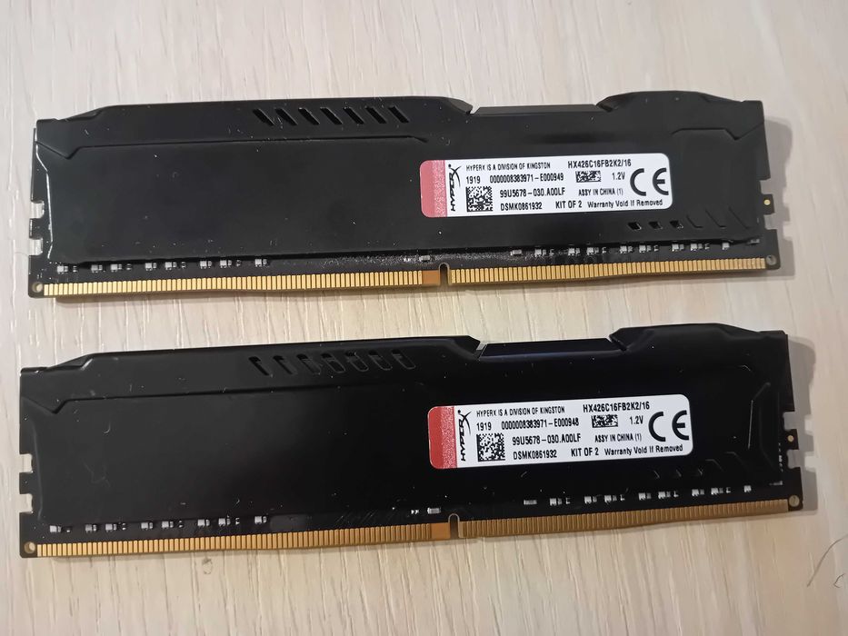RAM памет 2x8GB DDR4 2666MHz Kingston Hyperx Fury