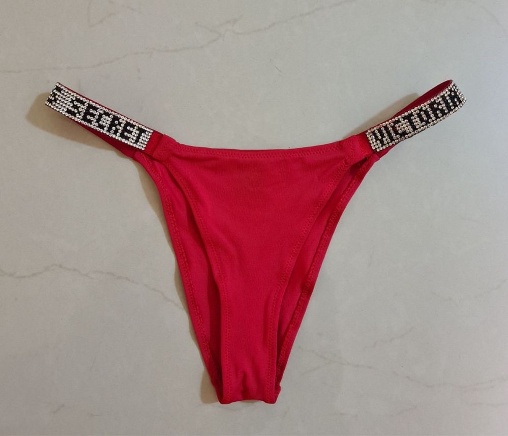 Tanga Sexy Chiloti Victoria Secret s bumbac rosu alb roz negru