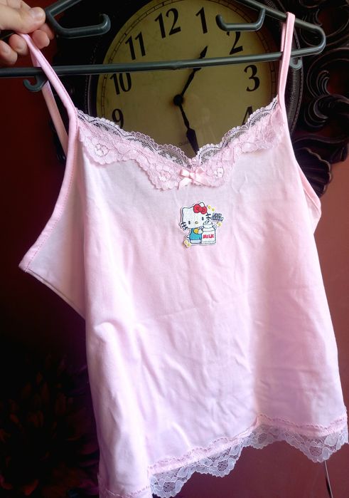 Maieu nou cu eticheta roz cu Hello kitty top roz dama