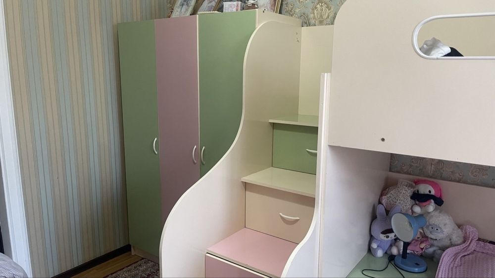 детская спальня + кухонный мебель сатылады