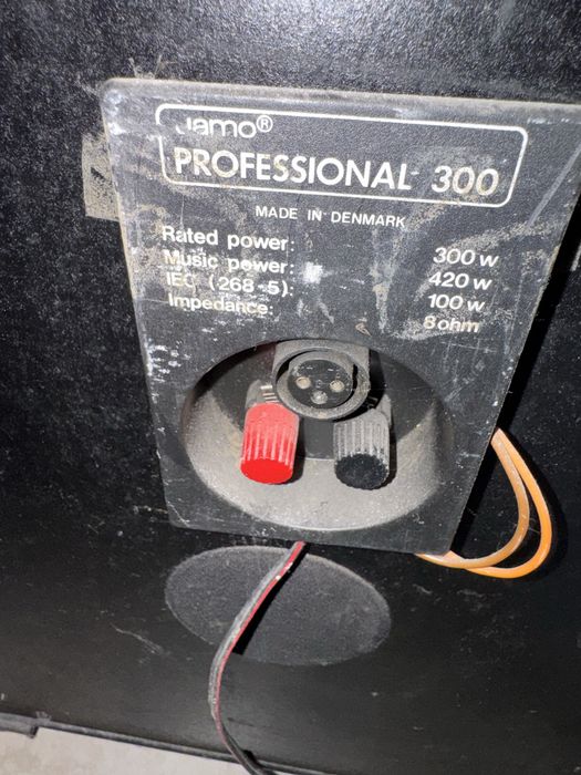 Stație audio Kenwood puternică + 2 boxe Jamo Professional 300