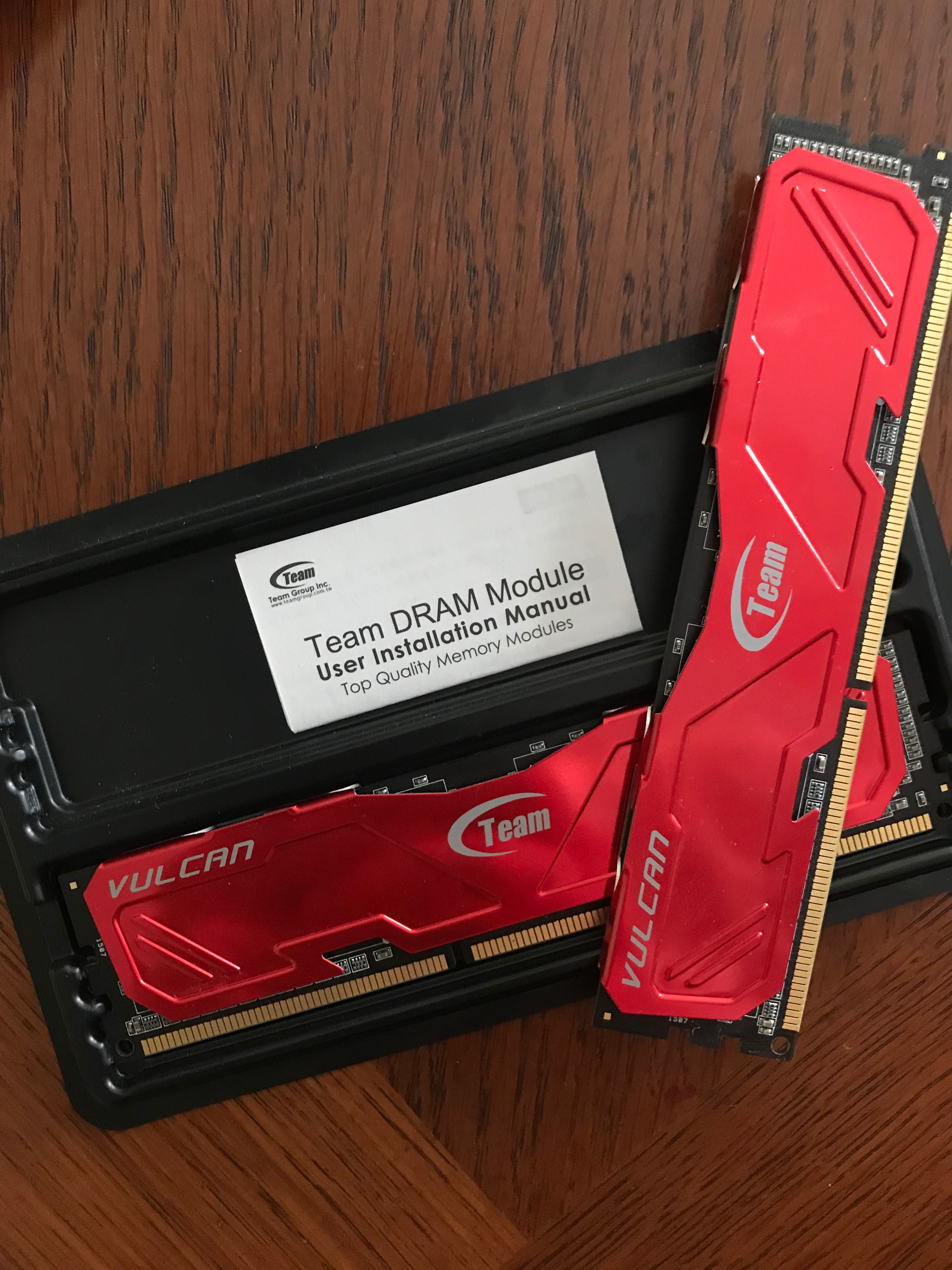 Memorie RAM-pc Vulcan Team ddr 3,8gb(2x4)