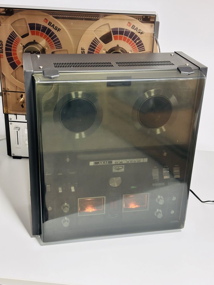 Magnetofon AKAI GX-260D,auto-reverse,capuri GX,capac antipraf,1973
