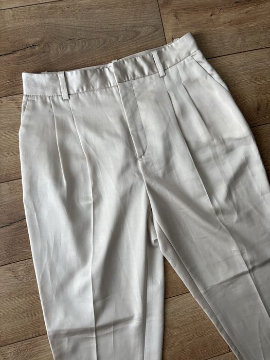 Pantaloni Zara din satin