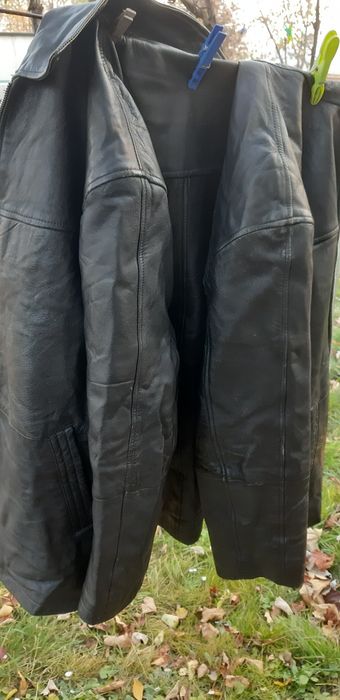 Haină piele barbati