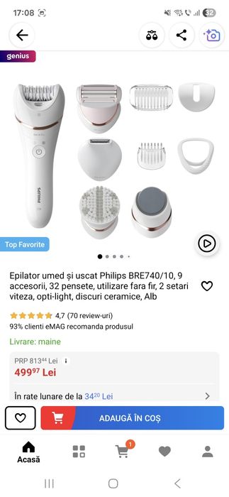 Philips epilator seria 8000