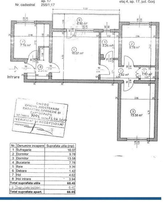 Apartament 3 camere Aleea Garofitei Targu Jiu