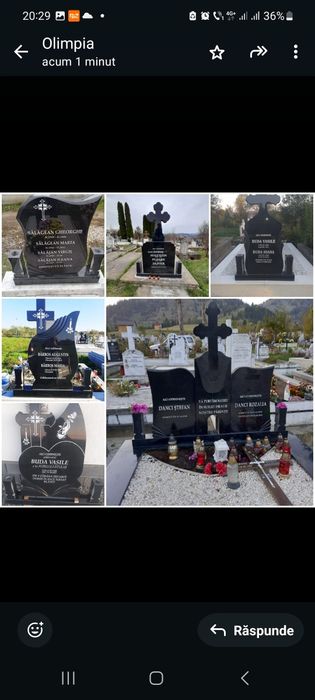 Monumente funerare, cruci