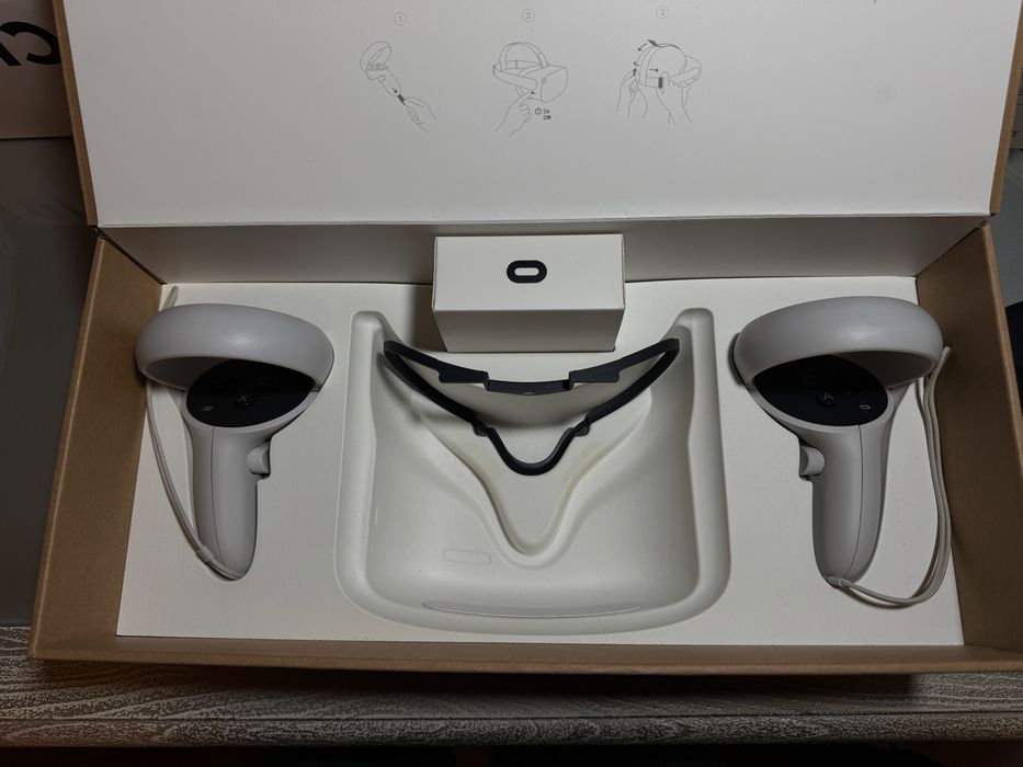 Ochelari VR Oculus Quest 2 cu banda elite strap si fir pentru PC