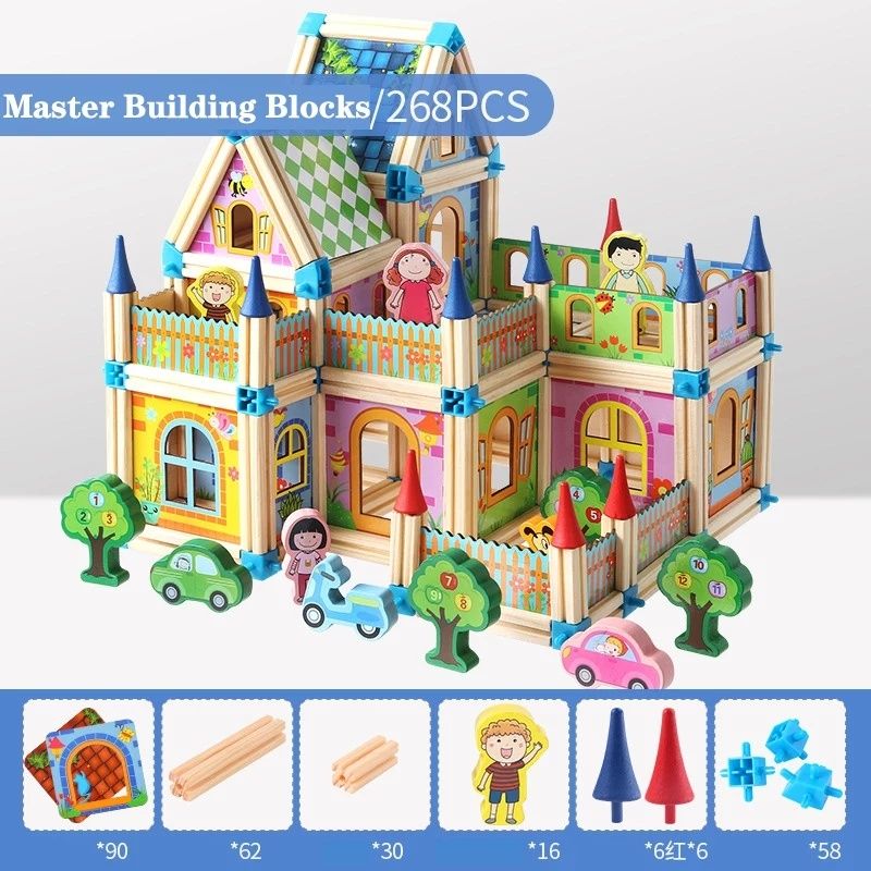 Set construcție Castel cu 268 piese