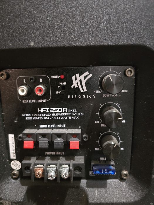 Hifonics hfi 250A mkii amplificator auto subwoofer