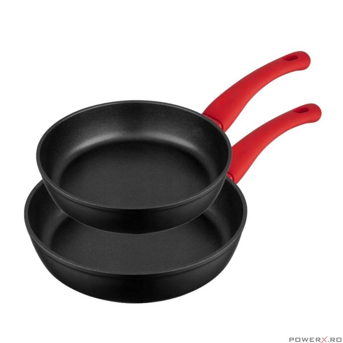 Tigaie din aluminiu cu 2 straturi antiaderente, 20 cm, neagra, Mars