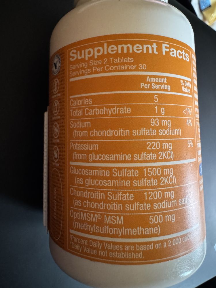 Намалено - Glucosamine chondroitin хранителна добавка