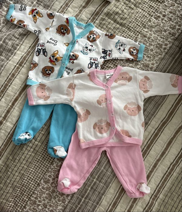 Дрешки за новородени близнаци момиче и момче