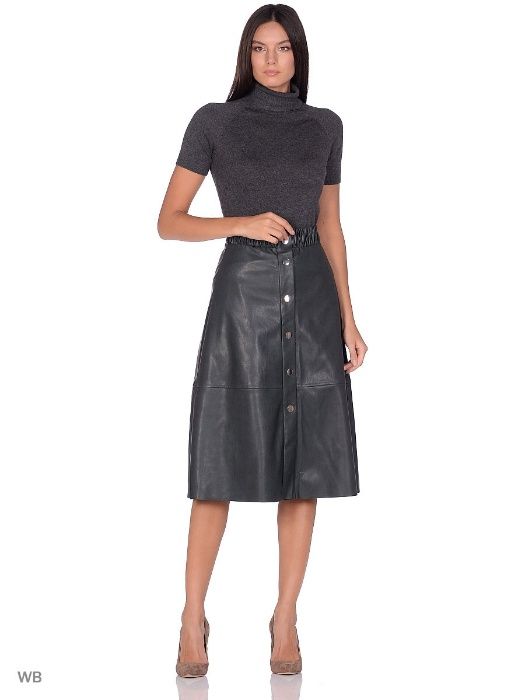 Юбка А-силуэта OSTIN из экокожи, новая, размер S /44/