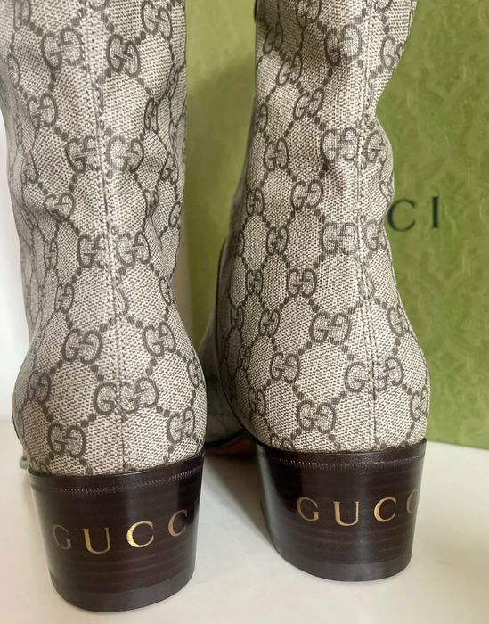 ПРОМО:GUCCI western boots unisex ,Original