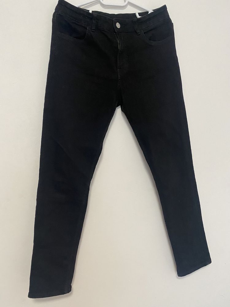 Pantalon negru -skinny feat-Denim-