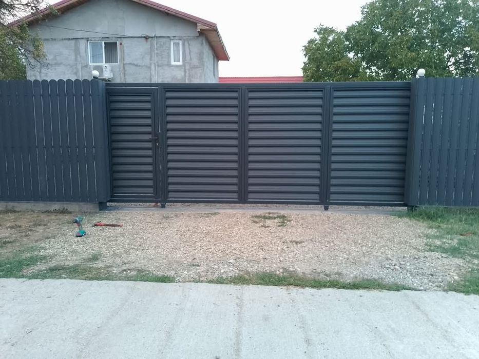 Garduri din sipca metalica, tabla cutata, plasa bordurata, BCA