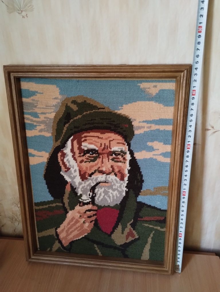 Гоблен Старец с лула