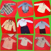 Детские рубашки и брюки 0-3 год фирменные