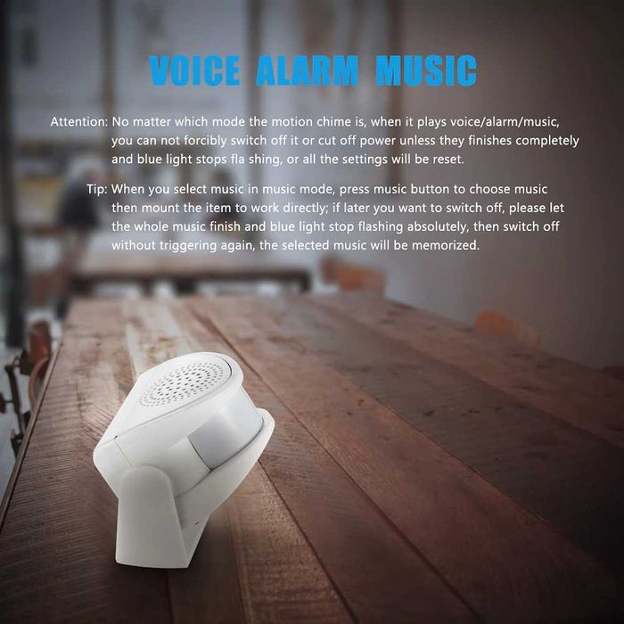 PIR сензор за движение с алармен сигнал звук аларма звуци ПИР датчик