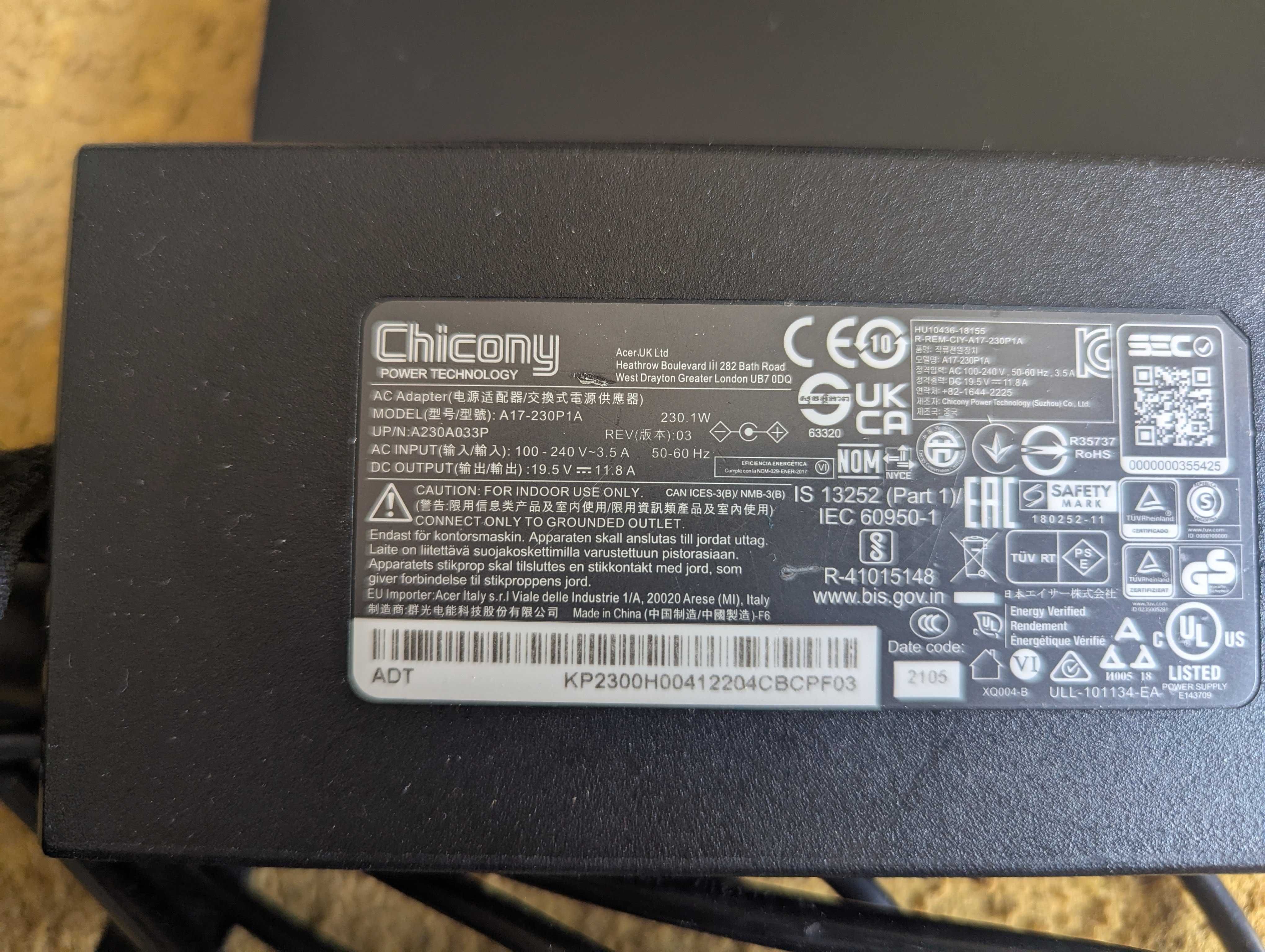 Acer Predator Triton 300 | RTX 3070 8GB (100W)| i7-11800H | 32GB | 1TB