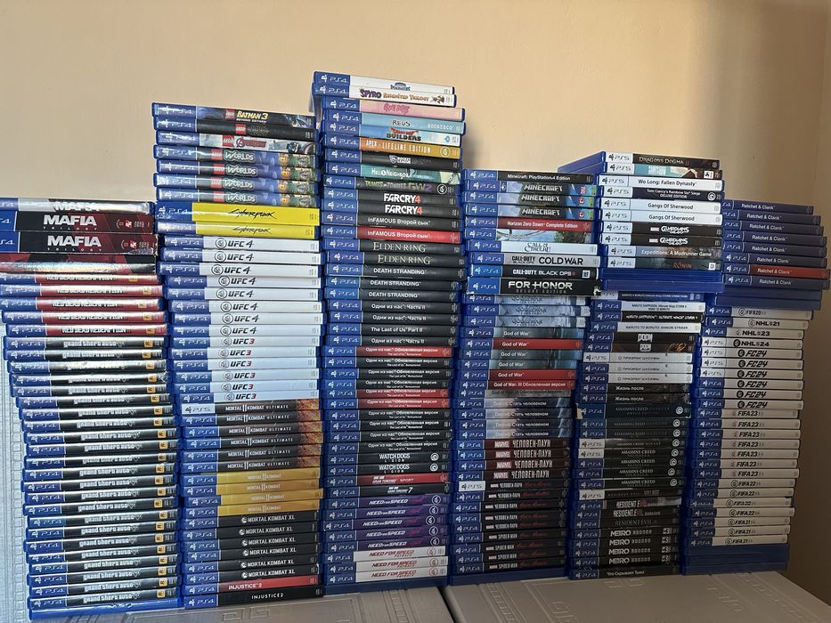 Sony playstation gta 5 mafia god of  ufc nhl mk11 minecraft fifa rdr 2