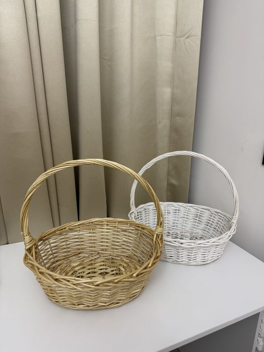 Корзина 2 шт коричневая белая