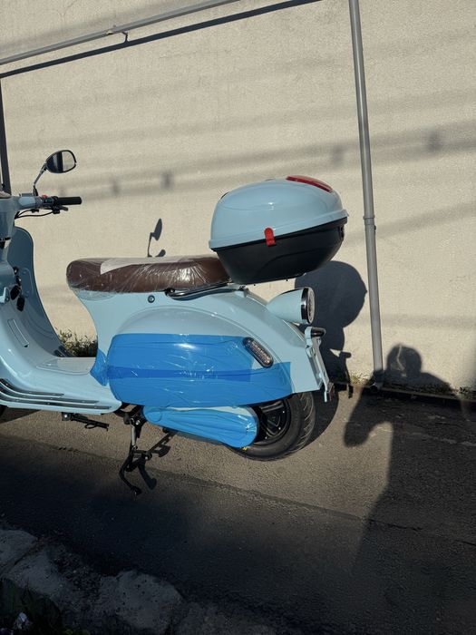 Scuter Electric 3000w Classic Retro Blue