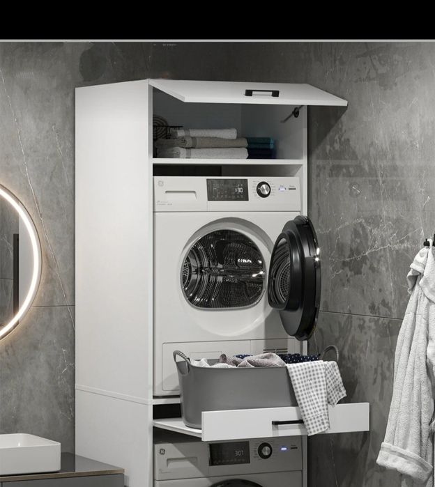 Шкаф за пералня и сушилня с чекмеджета