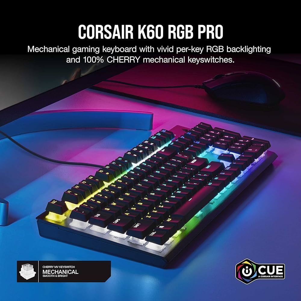 ПРОМО ! CORSAIR K60 PRO RGB Геймърска клавиатура !