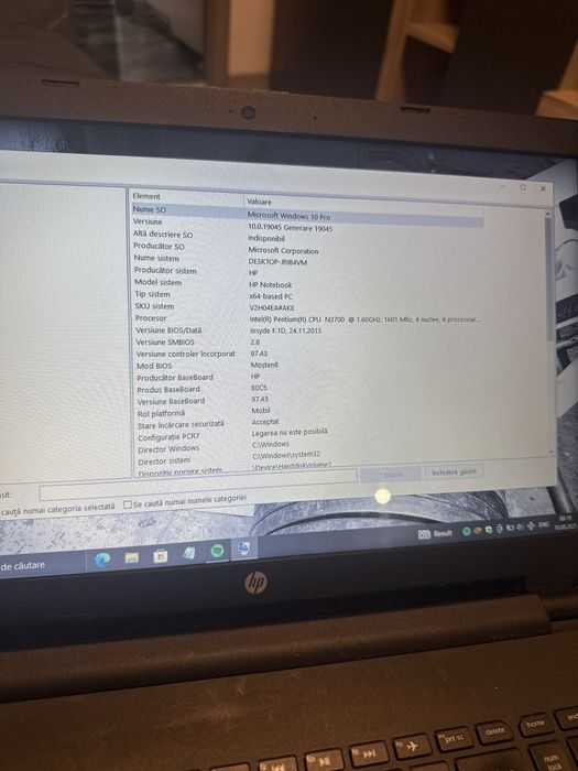Laptop HP ieftin – funcționează perfect – Windows 10 instalat
