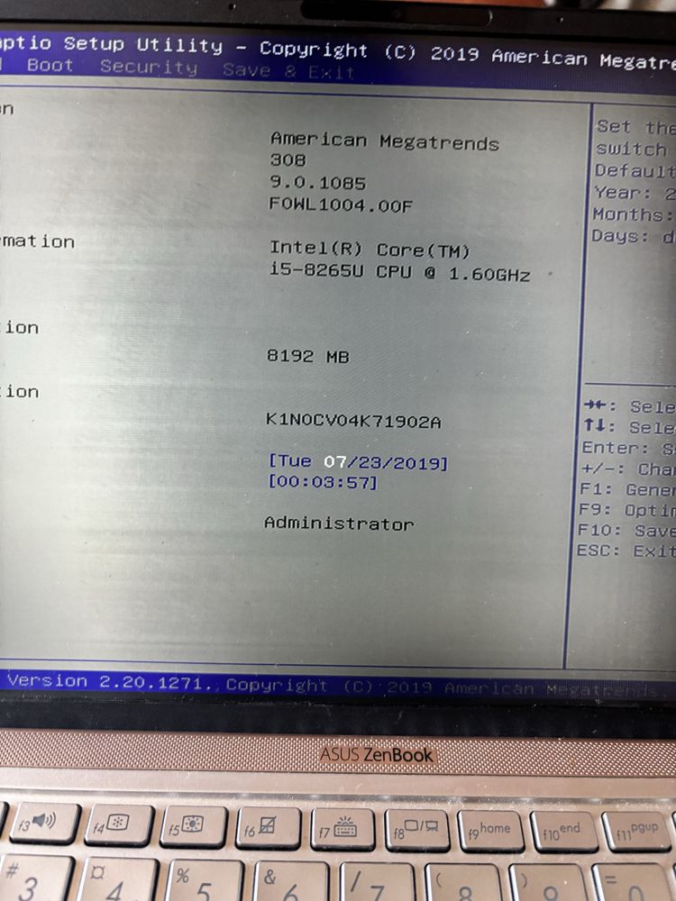 Dezmembrez Asus Zenbook 13 ( Asus ux333F )
