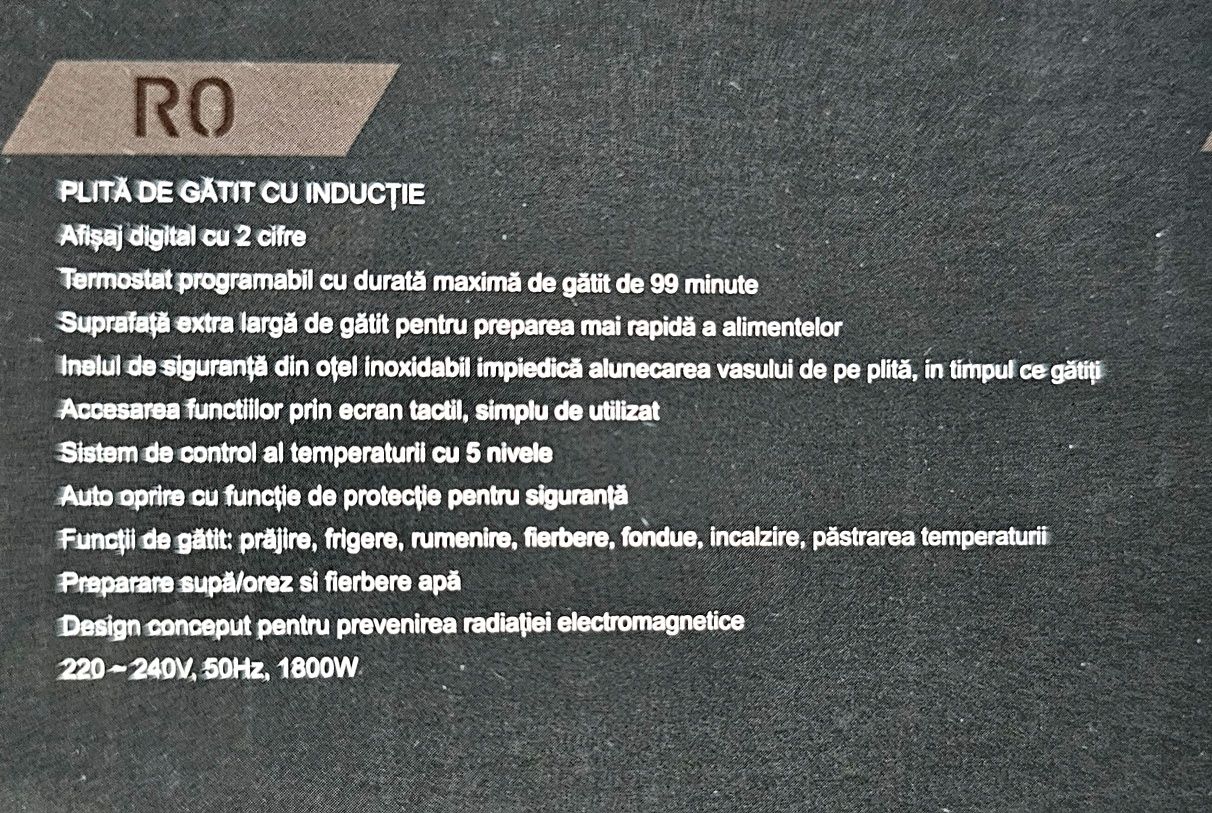 Plită de gătit cu inducție