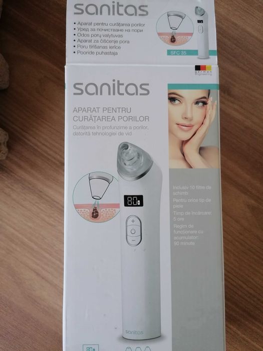 Уред за почистване на лице. Sanita. Като нов. Само пробван.