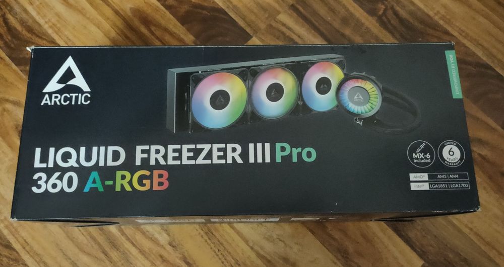 Топовая водянка Arctic Liquid Freezer III Pro.В идеале!Полный комплек!