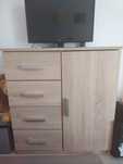 Mobilier dormitor dulap comoda suport cu rafturi