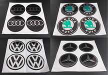 Стикери силиконови за джанти 55/60/65/70/75мм / за Audi Skoda Mazda VW