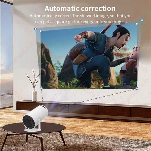 Смарт проектор HY300 - Домашно кино 4K, Андроид 130 inch 120ansi