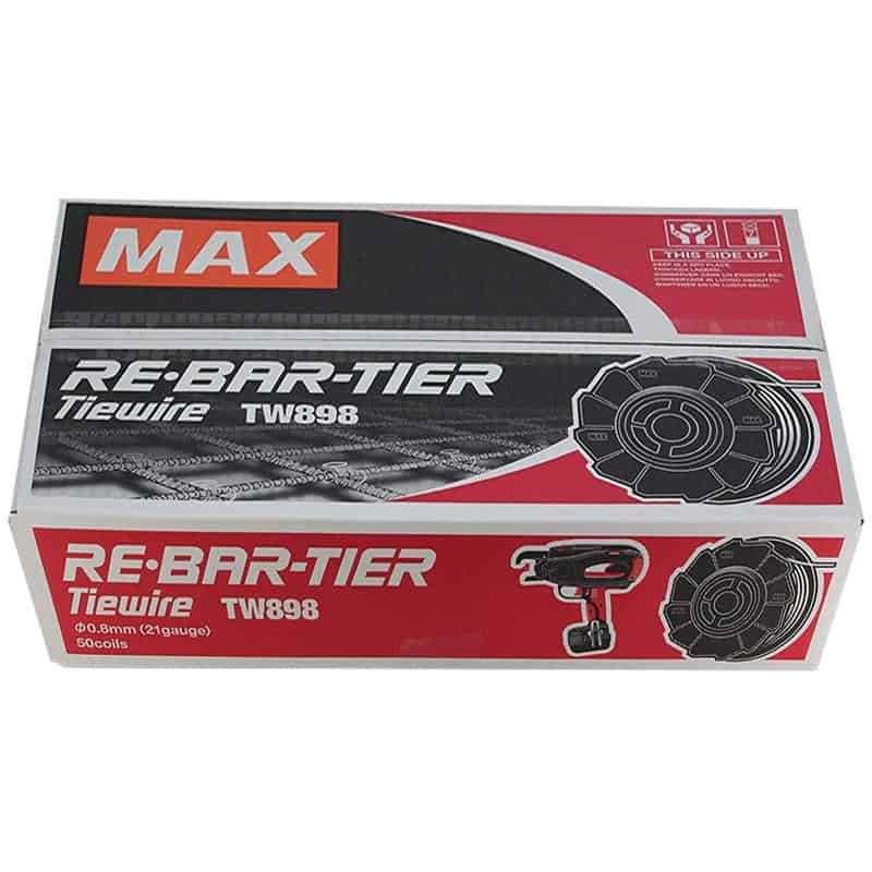 Role de sarma MAX TW898 – 0.8 mm pentru masini de legat fier beton