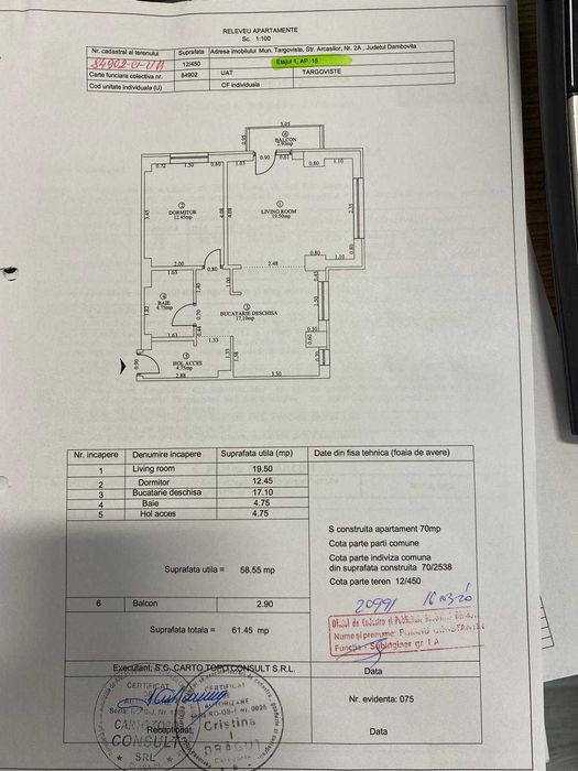 Apartament nou, mobilat si utilat, disponibil imediat.