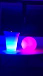 Frapiera cu LED rgbw, culori, programe de iluminare, telecomanda
